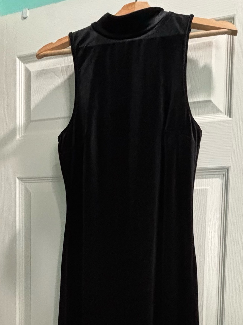 Urban Outfitters Staring at Stars Black Velvet Midi Dress Size M
